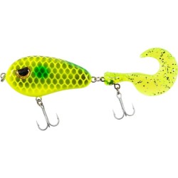 Fladen Scary Tail 13cm/18g Limegreen Grey Pattern