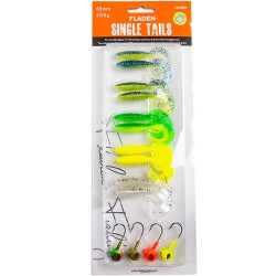 Fladen Jigi Combo Single Tail 65mm 8tk / 4x 8g jigipea