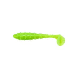 Keitech Swing Impact FAT 2.8inch/7.1cm 8tk 026S Clear Chartreuse Glow