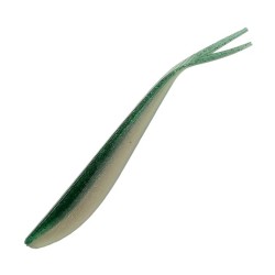 Nomura Split Tail Shad 10cm/3.6g 10pcs Baitfish Green/Pearl