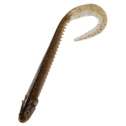 Nomura Unagi Curl Tail 12.5cm/5g 10pcs Brown/Pearl Flakes