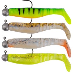 Mikado Fishunter Ready Rigged 8cm MIX colours / 4pcs