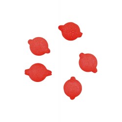 Mikado Float Beads Kork Pärlid Dia. 8mm Fluo Red/Punane 5pcs