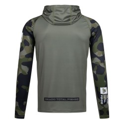 Mikado Pusa UPF Filter Long Sleeve Hoodie with Gator Green Camo XXL