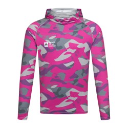 Mikado Naiste Pusa UPF Filter Long Sleeve Woman Hoodie with Gator Lady Camo XXL