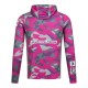 Mikado Naiste Pusa UPF Filter Long Sleeve Woman Hoodie with Gator Lady Camo XXL