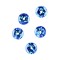 Mikado Wheel Glitter Sädelevad Litrid Dia. 8mm Blue/Sinine 20pcs