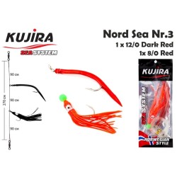 Pipra rakendus KUJIRA System Nord Sea Nr3 12/0, 8/0 Red/Red