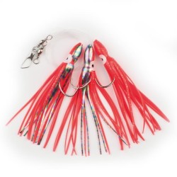 Behr Norra Rakendus Octopus Saltwater-Rig Konks: 5/0 0.65mm/1.5m Holographic Punane/Motion