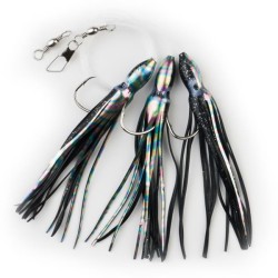 Behr Norra Rakendus Octopus Saltwater-Rig Konks: 5/0 0.65mm/1.5m Holographic Must/Motion