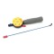 Taliritv / Winter rod AKARA HFB-4F with neoprene handle (44 cm, reel diam. 55 mm, yellow) 2tk