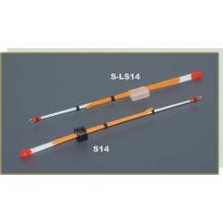 Nooguti / Quiver tip AKARA S-LS 14S lavsan (silicone fixation, 140 mm, rigidness: 0,25, load: 0,30 - 1,20g)