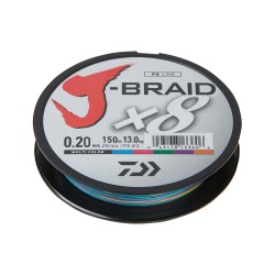 Daiwa J-Braid X8 Multi Color 150m 0.06mm/4.0kg