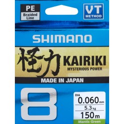 Shimano KAIRIKI VT 8 Mantis Green 0.315mm 150m/33.5kg Made In Japan