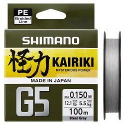 Shimano Kairiki G5 150m 0.13mm 4.1kg Steel Gray