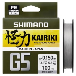 Shimano Kairiki G5 150m 0.23mm 12.9kg Steel Gray