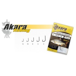 Hooks AKARA SW-001 ROACH/SÄRG (Nr. 8, BN) with leaders (60 cm, 0,16 mm) 10.pcs