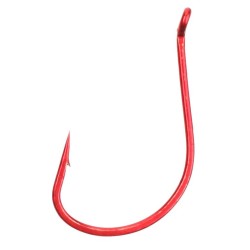 Mikado Hook Sensual Keiryu W/Ring Red size 4 10tk