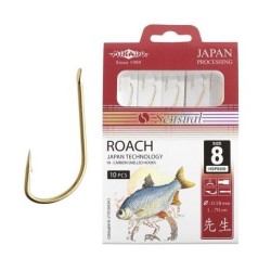 Mikado Konksud lipsuga Sensual Roach Gold size 6 0.18mm/50cm 10tk