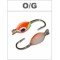 Mormishka «EPOX Drop» Nr. 1208 P with an eyelet (8mm, 0g, hook 12, colour: O/G)