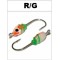 Mormishka «EPOX Whitebait» Nr. 1262 P with an eyelet (7mm, 0g, hook 12, colour: R/G)