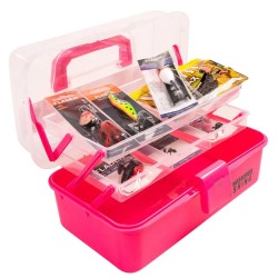 Fladen Landikast Spinosaurus + tarvikud, Roosa / Pink 28x16x13cm 19-2543P