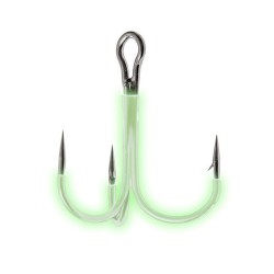 Fladen Glow Treble Helendav Kolmik Suurus 4/0 5tk