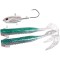 Fladen Big Single Tail With 2 Bodies 400g green/silver