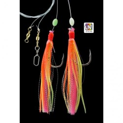 Jenzi Octopus System 130cm 0.80mm/0.70mm 7/0 Orange/Yellow/Pink