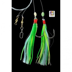 Jenzi Octopus System 130cm 0.80mm/0.70mm 7/0 Green/Blue