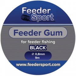 FeederSport Feeder Gum FGB 0,8mm 10m Black