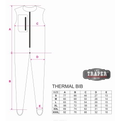 Traper Thermal Bib Overall Black 300g L