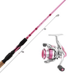 Okuma Pink Pearl V2 combo 8' 2.49m 10-32g, Pink Pearl V2 3000, 0,19mm