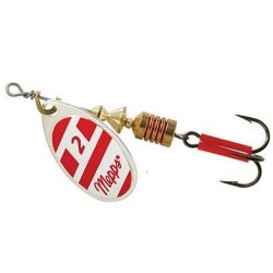 Mepps Aglia blanc/rouge nr3 6.5g