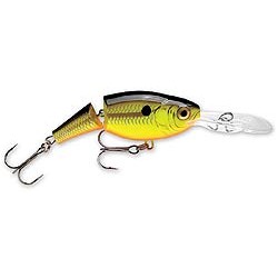 Rapala Jointed Shad Rap Chartreuse Black 7cm/13g JSR07 CB