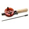 Winter rod AKARA 1808504 with corky handle (21\20 cm, reel diam. 75 mm, red)
