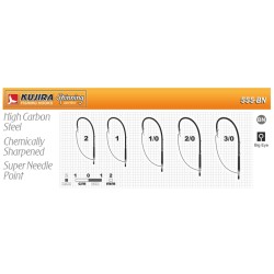 Hooks KUJIRA 555 (Nr. 2, BN, weed guards, pack. 5 items)