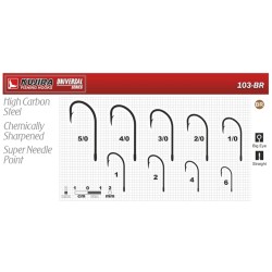 Hooks KUJIRA 103 (Nr. 4/0, BR, multipurpose, pack. 4 items)	