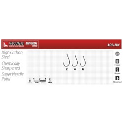Hooks KUJIRA 106 (Nr. 4, BN, multipurpose, pack. 9 items)