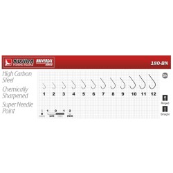 Hooks KUJIRA 180 (Nr. 7, RED, multipurpose, pack. 10 items)