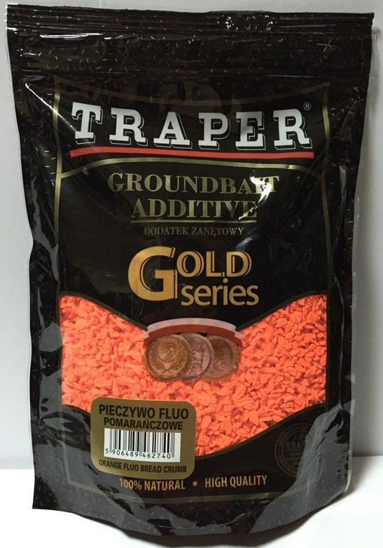 Traper söödalisand Gold Series Orange Fluo Bread Crumb / Oranž Fluo Saiapuru 400g