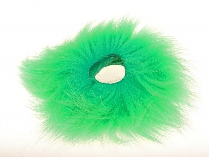 EUMER Arctic Fox Zonker Fur Marabou Green