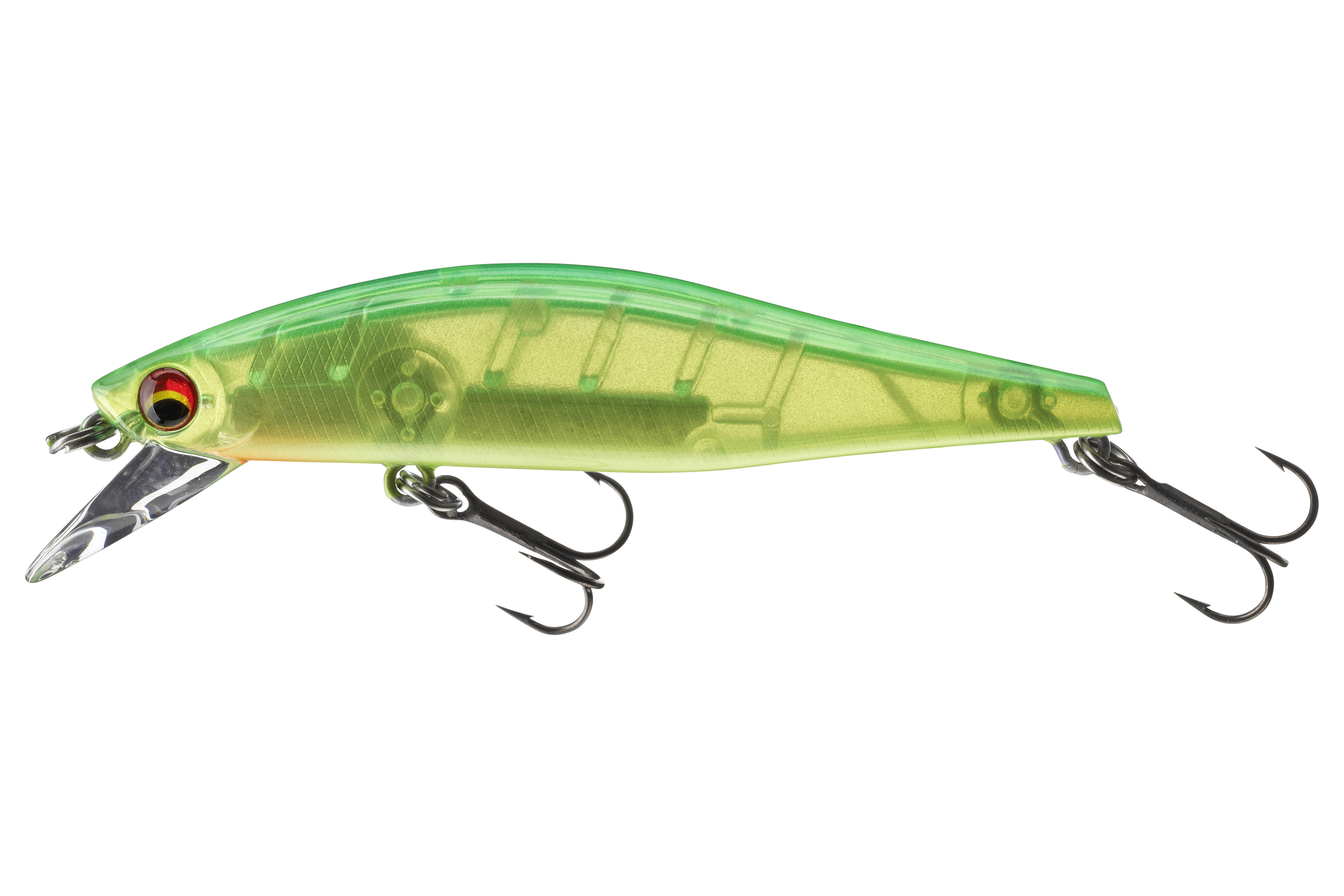 Daiwa Wise Minnow 70FS 70mm/7.5g Sinking Lime Chart