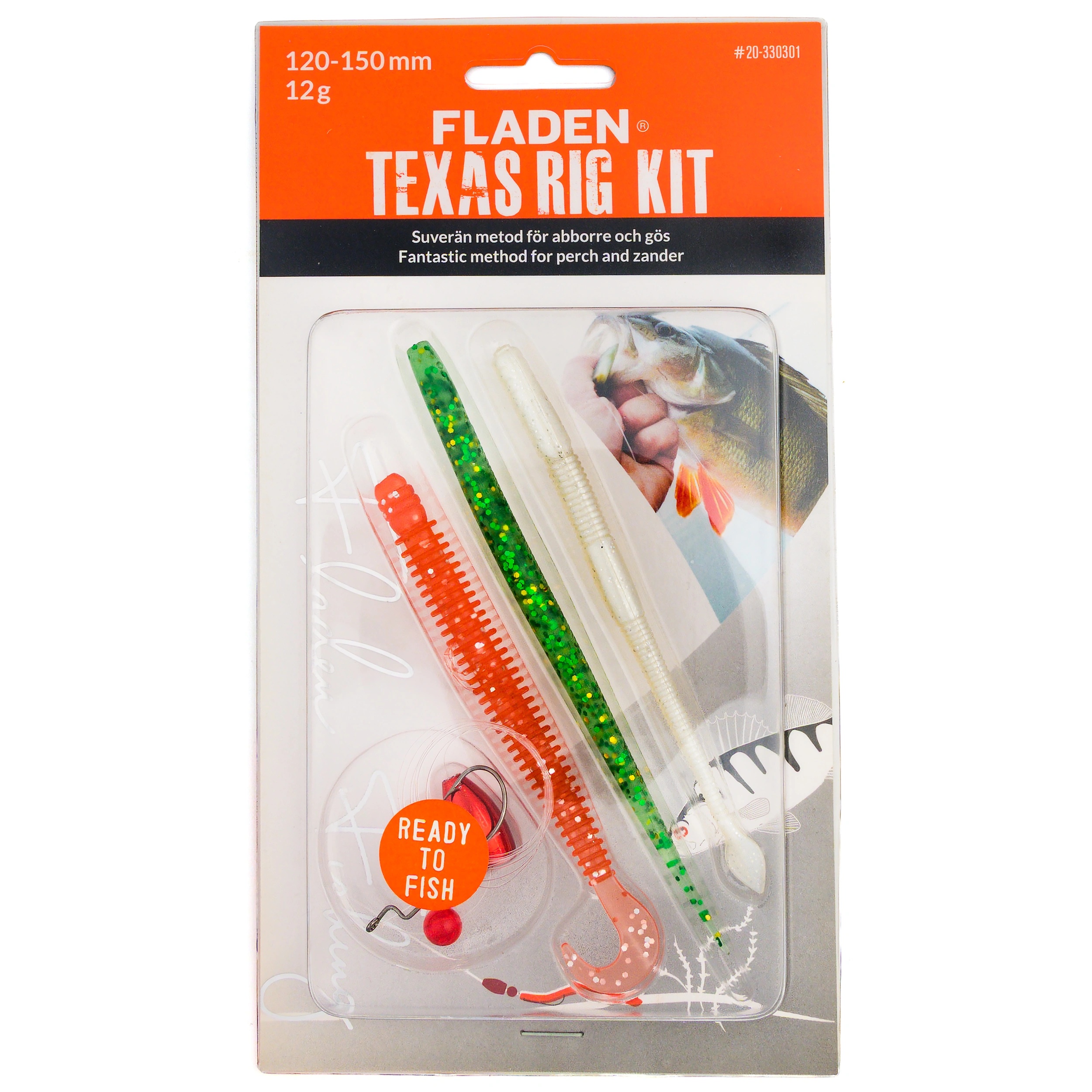 Fladen Valmisrakendus Texas-Rig Ready 120-150mm 12g