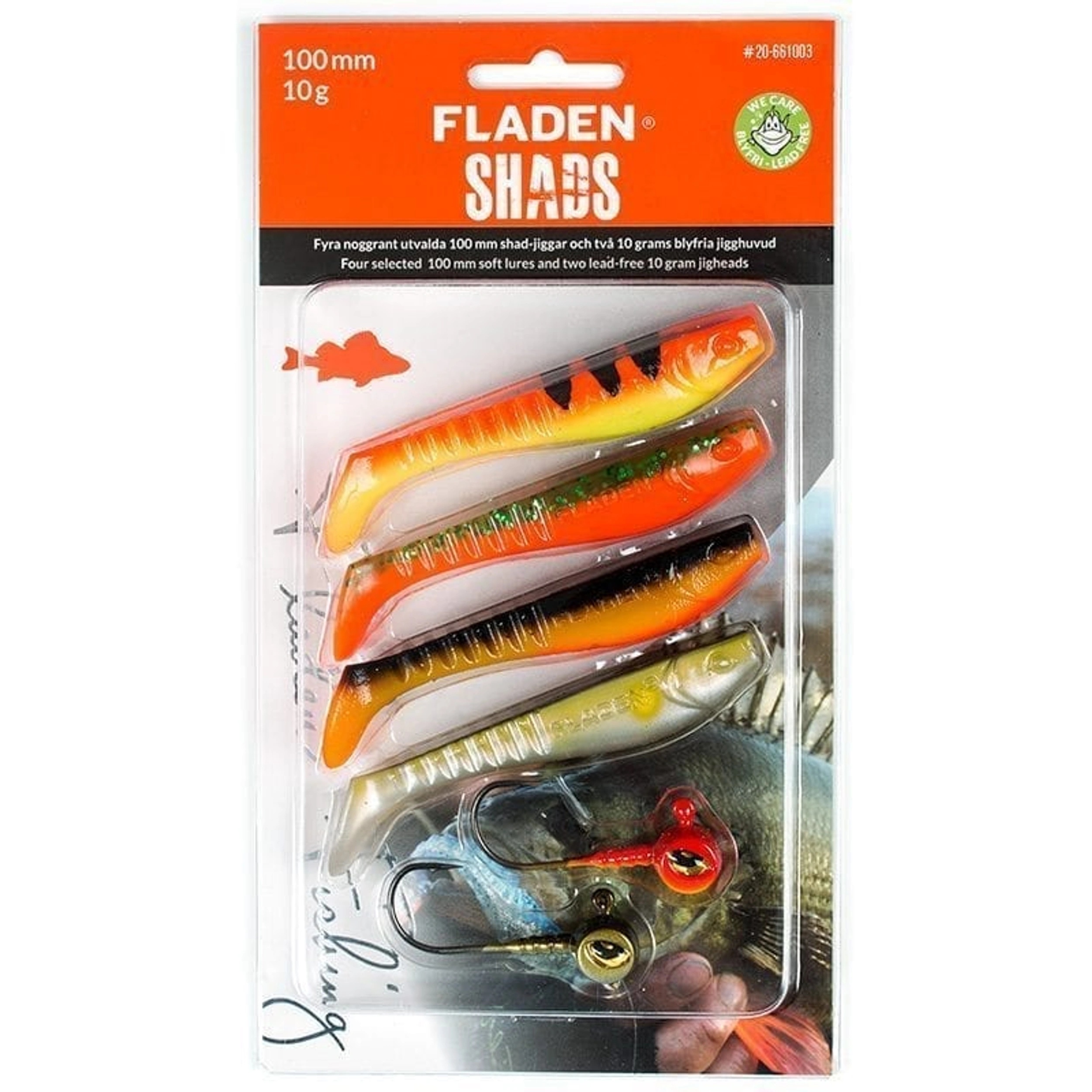Fladen Silikoonlandi Sortiment Shad 4tk 100mm 20-661003