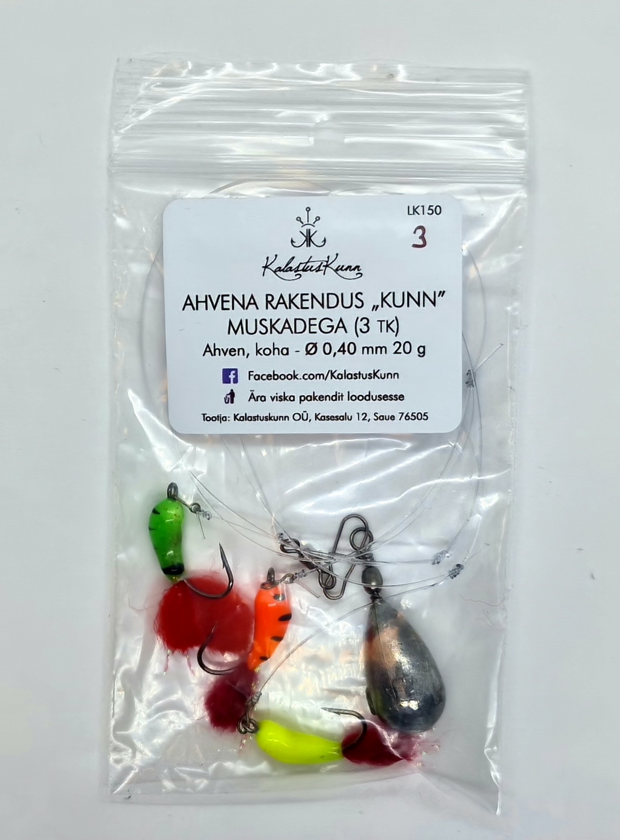 Ahvena Rakendus KALASTUSKUNN Muskadega 15g LK211-3