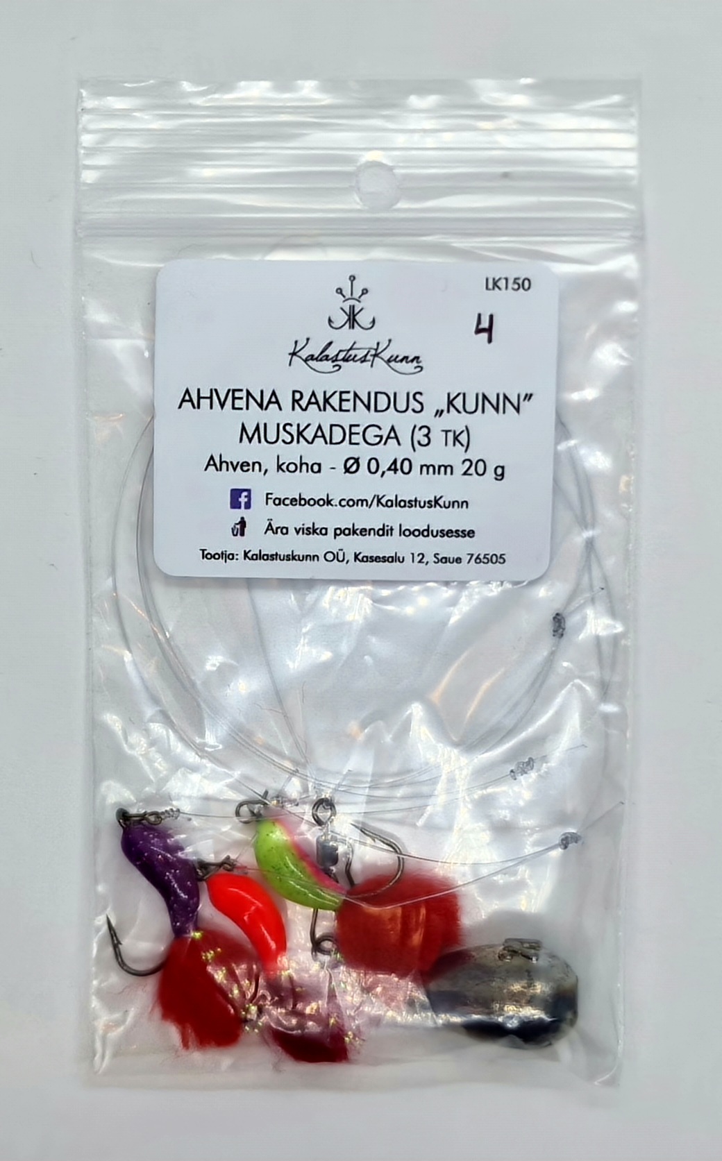 Ahvena Rakendus KALASTUSKUNN Muskadega 20g LK212-4