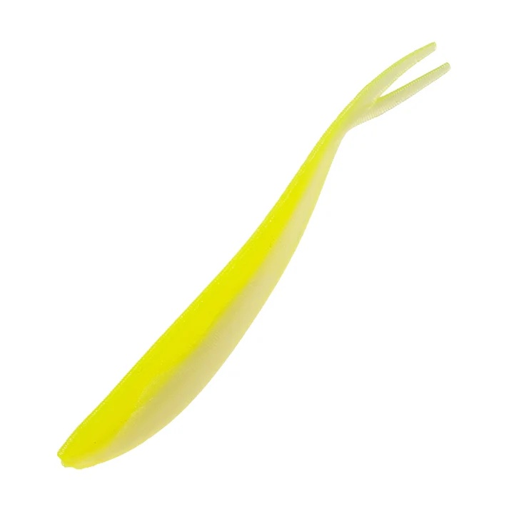 Nomura Split Tail Shad 8cm/3.2g 10pcs Yellow/Pearl