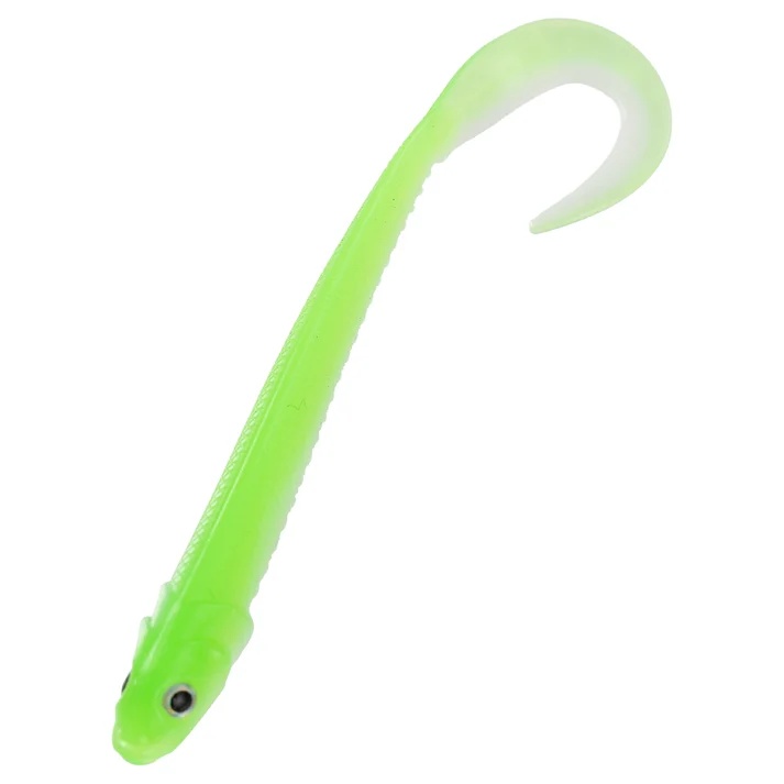 Nomura Unagi Curl Tail 12.5cm/5g 10pcs Green/White
