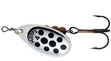Mepps Aglia decorees silver/black nr4 9g